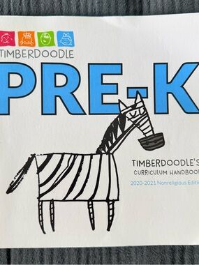 Timberdoodle PRE-K Curriculum Handbook - Blue & Black Cover